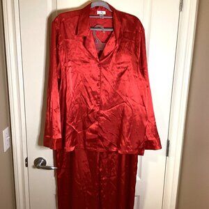 La Sensa Lingerie Women's Red 2 Piece PJ Pajama Set Size XL Romantic Valentine